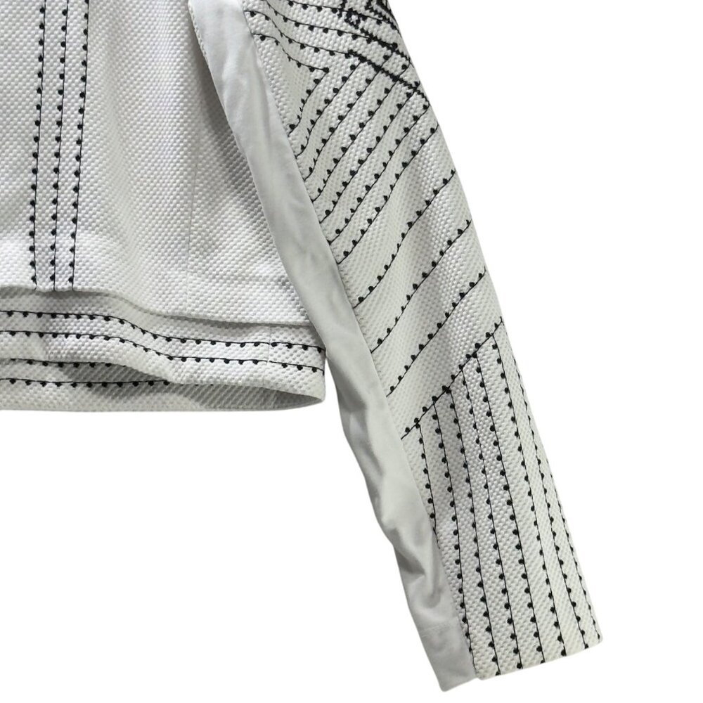 Nygard Womens Aztec Pattern White & Black Cropped Jacket Size L - Picture 8 of 11